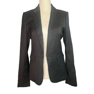 Hugo Boss Virgin Wool Fitted Blazer Gray Size 2